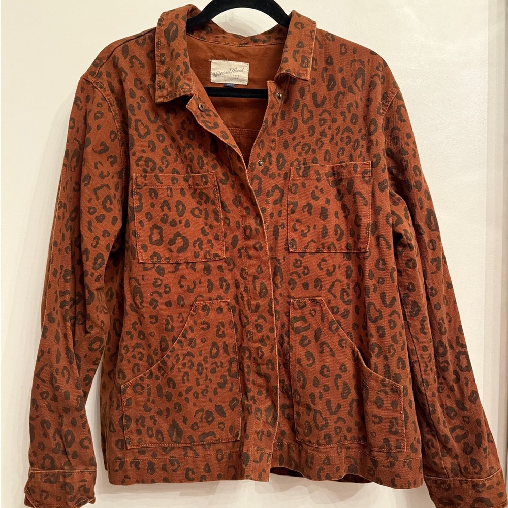 Universal Thread Brown Leopard Utility Jacket